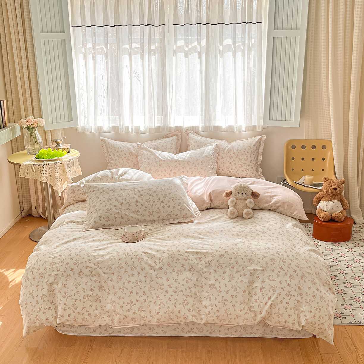 91家纺网 家纺一手货源 找家纺 （总）花梦欣 2026新款全棉纯棉印花单品系列花卉款单被套被套单品单被套