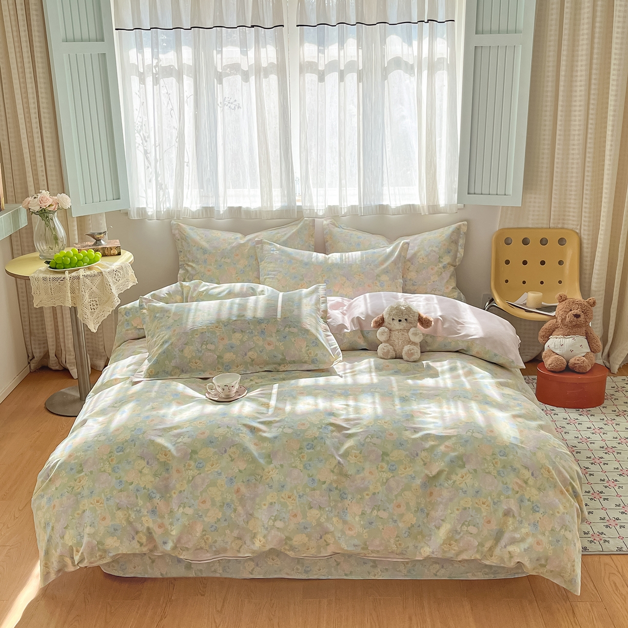 91家纺网 家纺一手货源 找家纺 （总）花梦欣 2026新款全棉纯棉印花单品系列花卉款单被套被套单品单被套