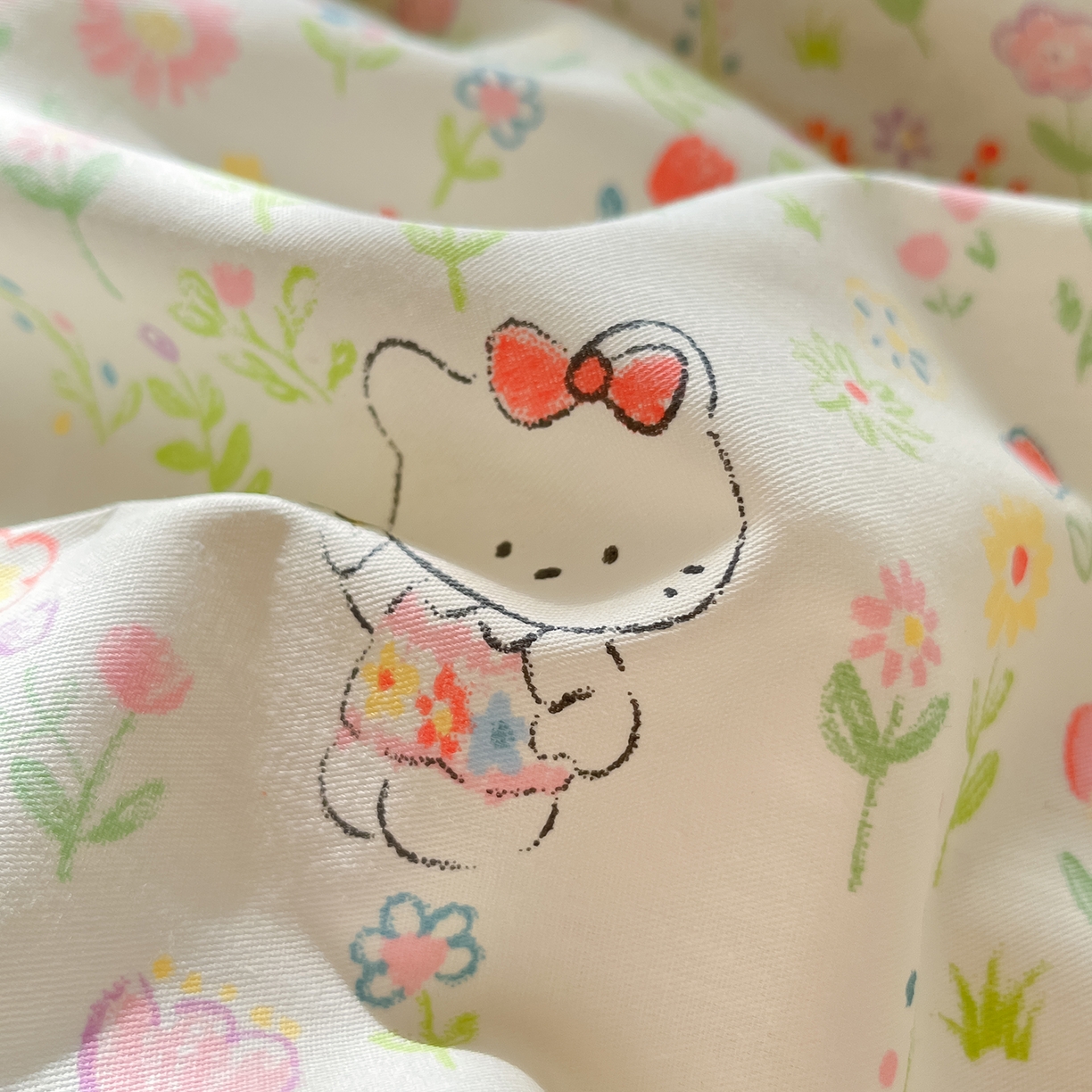 91家纺网 家纺一手货源 找家纺 花梦欣 2026新款全棉纯棉印花单品系列花卉款单被套被套单品单被套 动物花园