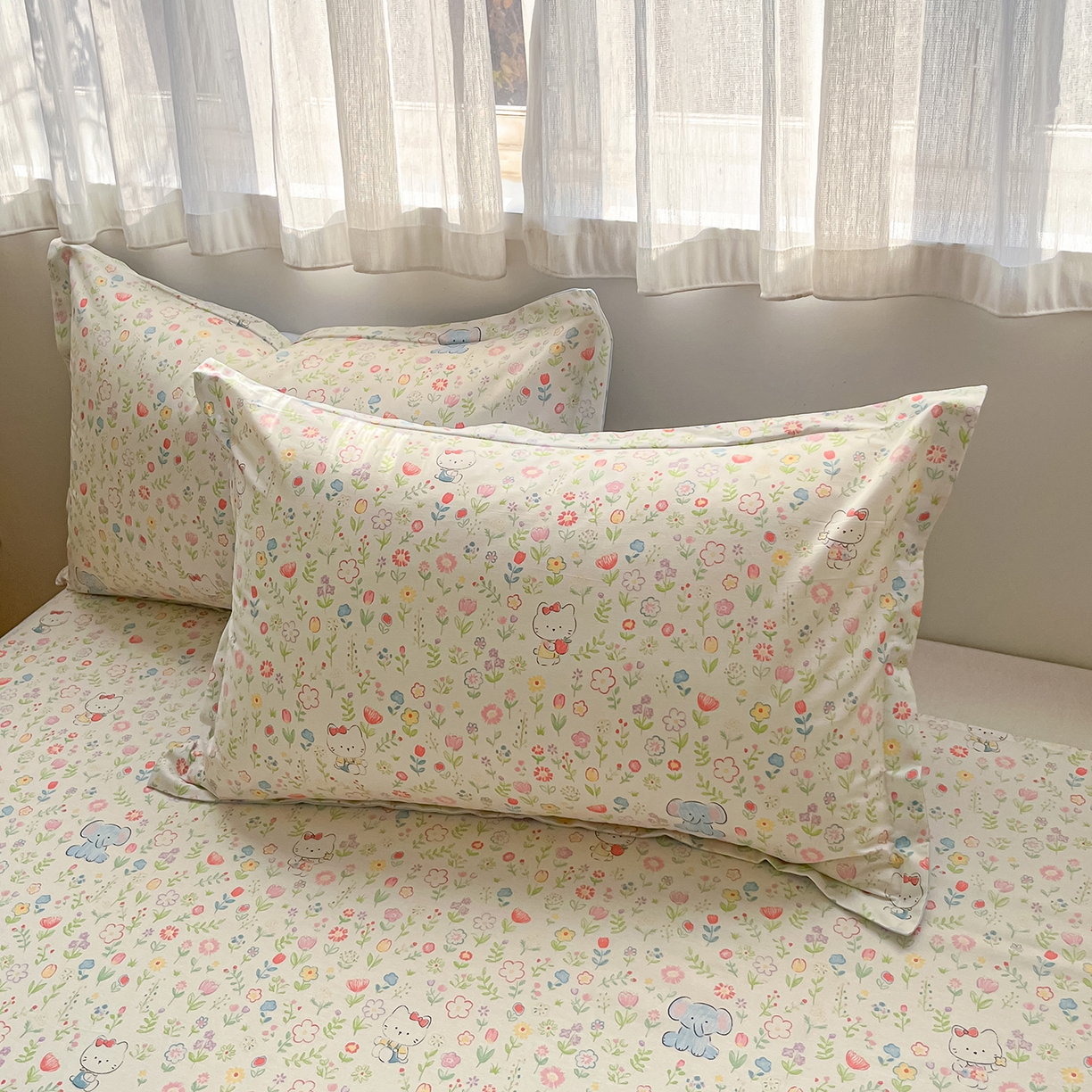 91家纺网 家纺一手货源 找家纺 花梦欣 2026新款全棉纯棉印花单品系列花卉款单被套被套单品单被套 动物花园