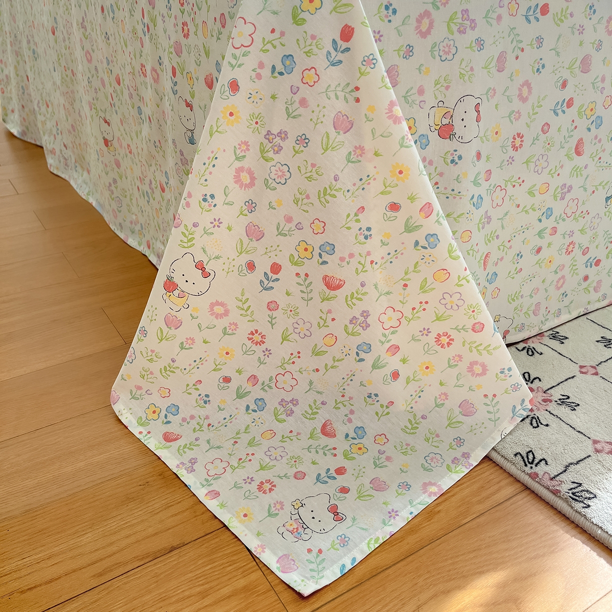 91家纺网 家纺一手货源 找家纺 花梦欣 2026新款全棉纯棉印花单品系列花卉款单被套被套单品单被套 动物花园