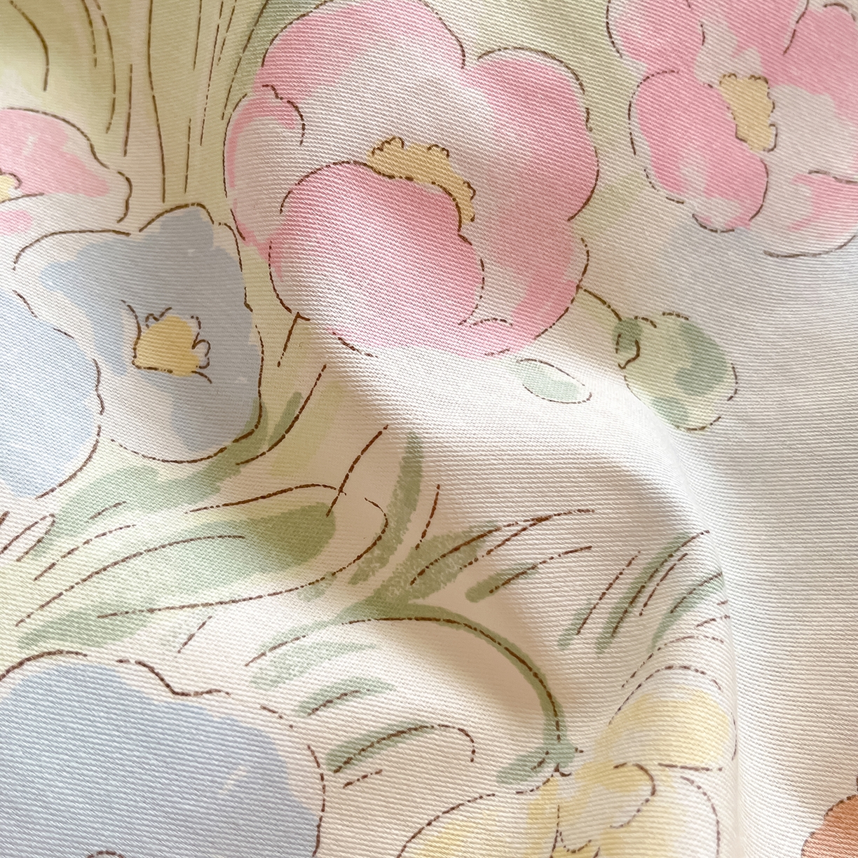 91家纺网 家纺一手货源 找家纺 花梦欣 2026新款全棉纯棉印花单品系列花卉款单被套被套单品单被套 花丛甜崽