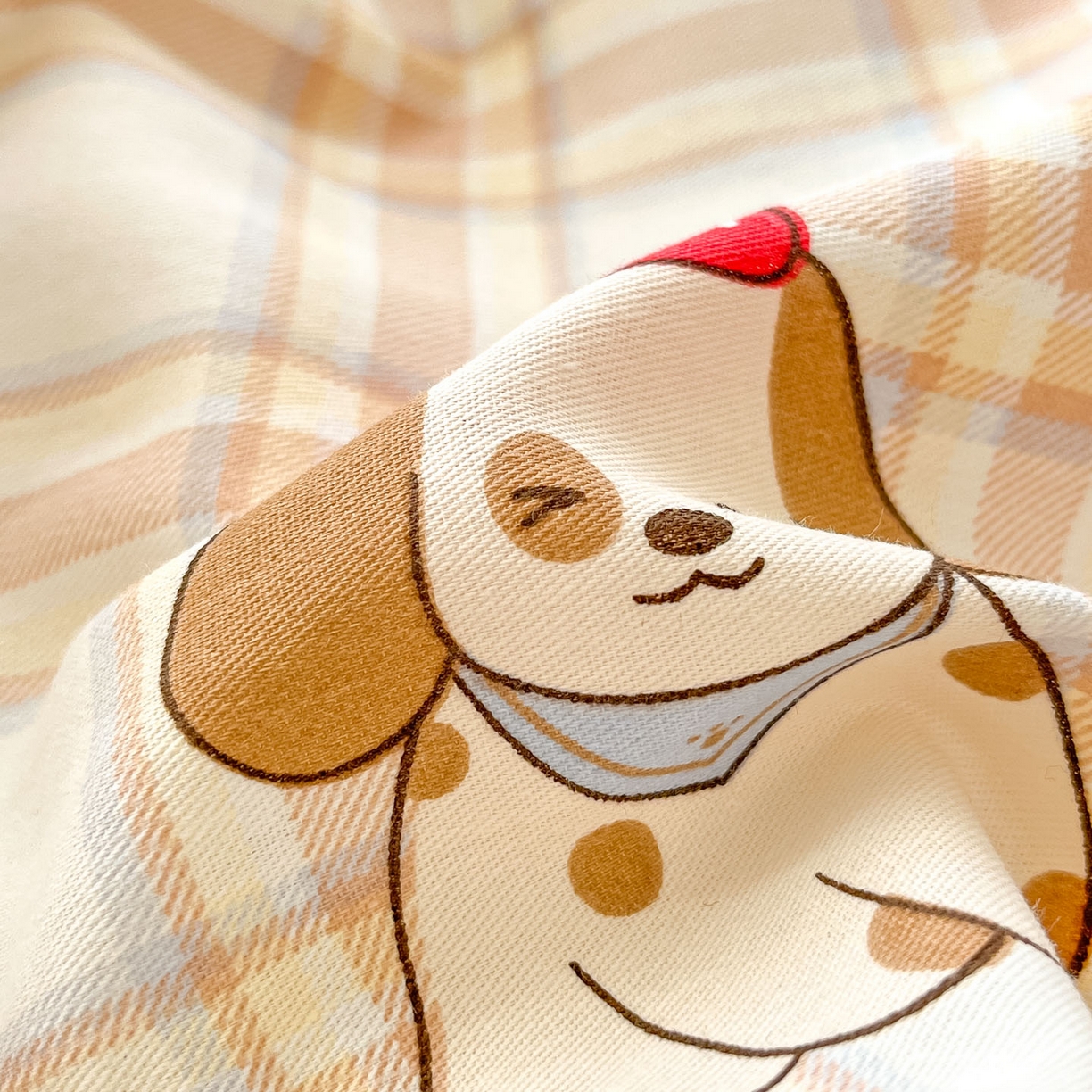 91家纺网 家纺一手货源 找家纺 莱通家纺 2026春夏新款全棉12868印花四件套单品系列-单床单 柯基小屋