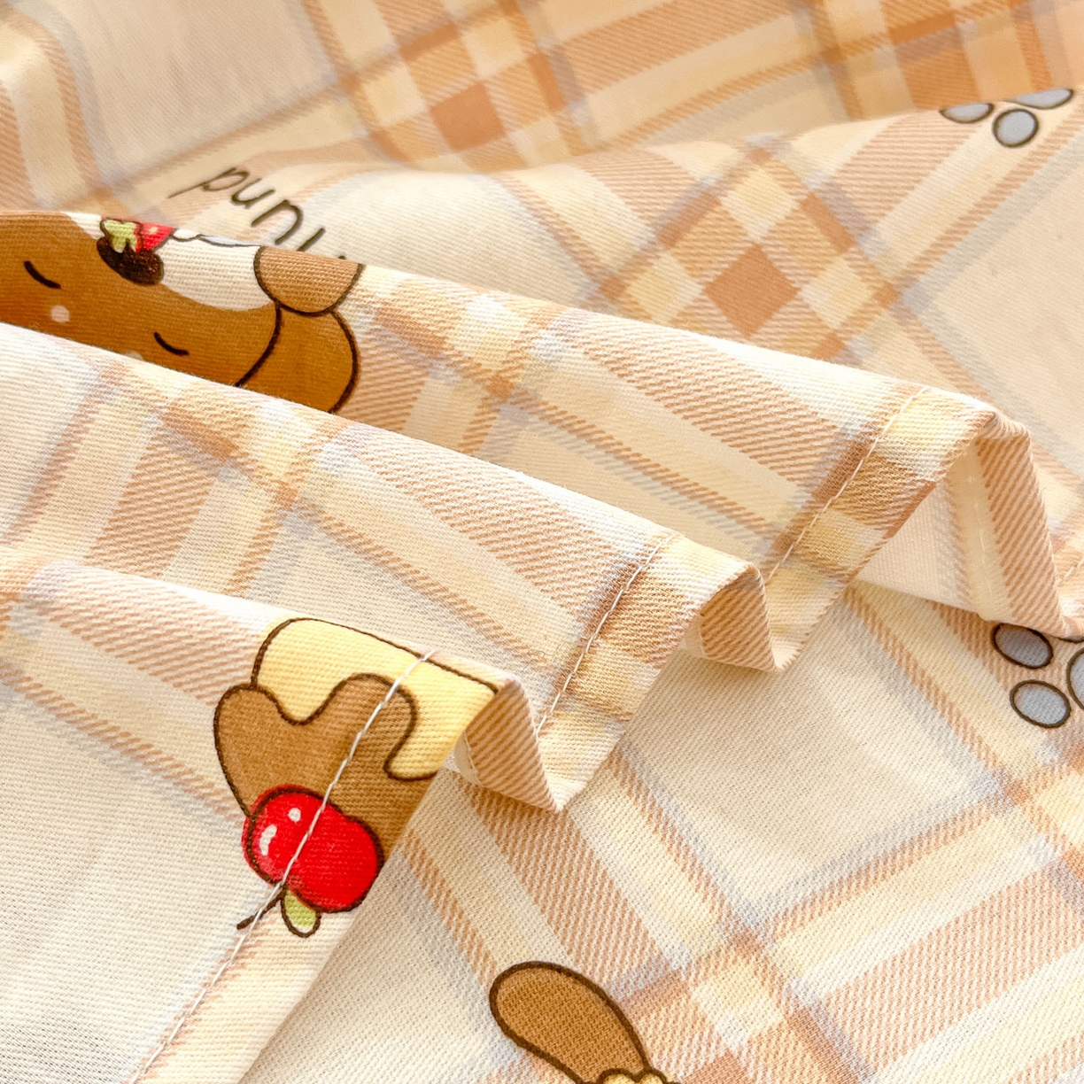 91家纺网 家纺一手货源 找家纺 莱通家纺 2026春夏新款全棉12868印花四件套单品系列-单床单 柯基小屋