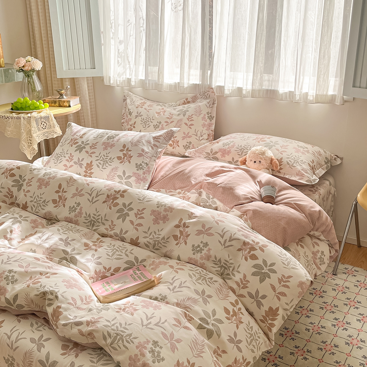 91家纺网 家纺一手货源 找家纺 花梦欣 2026新款全棉纯棉印花单品系列花卉款单被套被套单品单被套 洛克庄园红