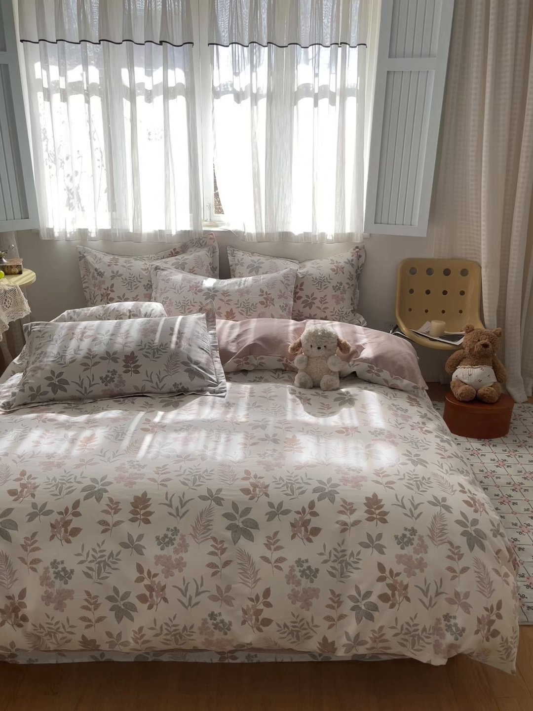 91家纺网 家纺一手货源 找家纺 花梦欣 2026新款全棉纯棉印花单品系列花卉款单被套被套单品单被套 洛克庄园红