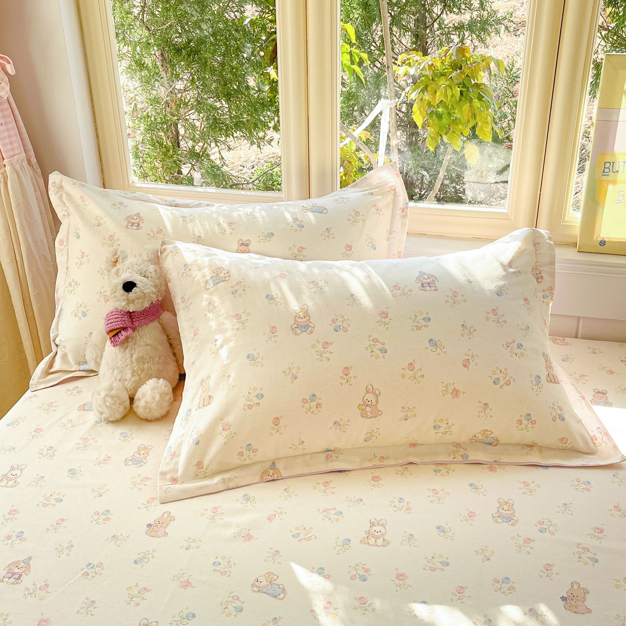 91家纺网 家纺一手货源 找家纺 莱通家纺 2026春夏新款全棉12868印花四件套单品系列-单床单 浪花轻歌