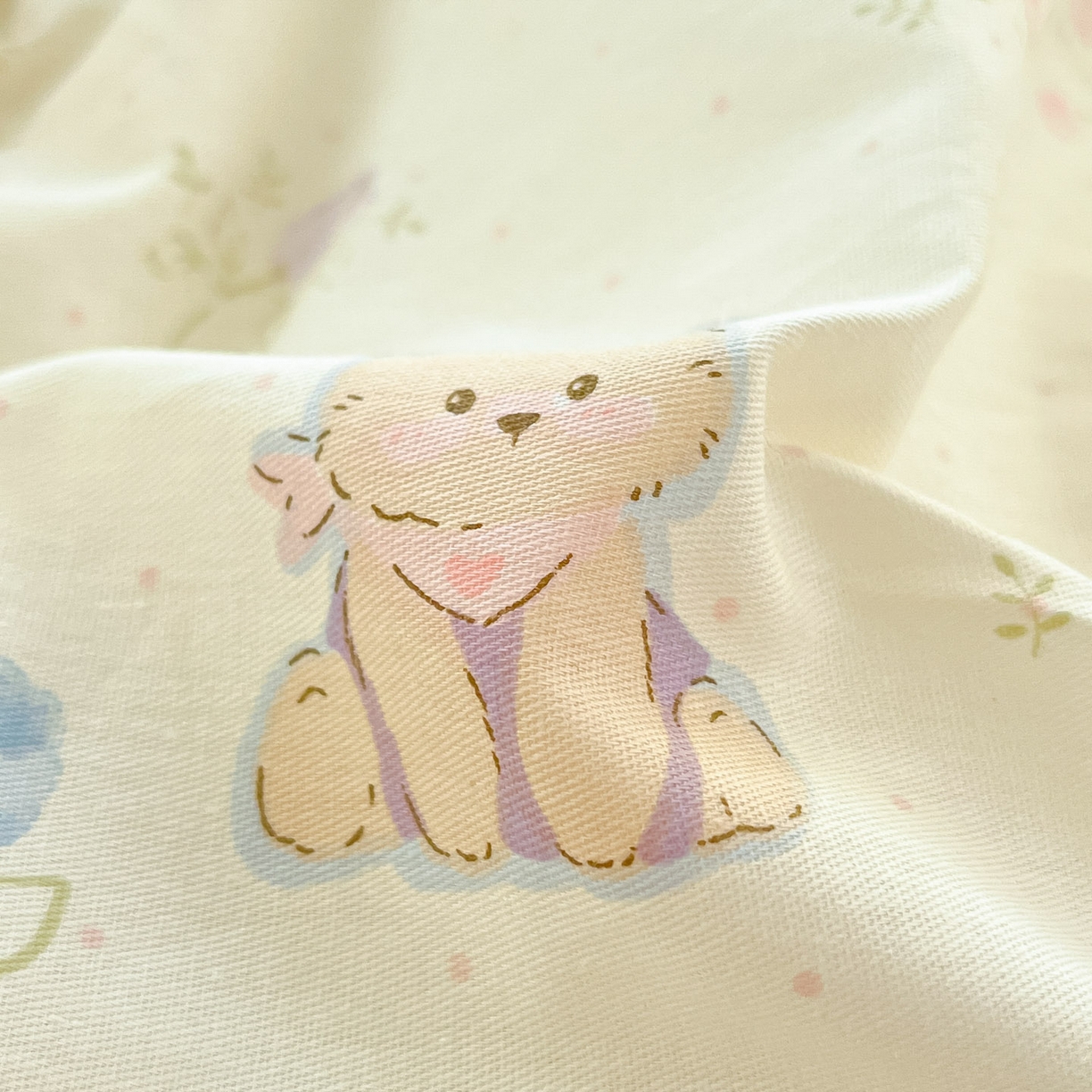 91家纺网 家纺一手货源 找家纺 莱通家纺 2026春夏新款全棉12868印花四件套单品系列-单床单 浪花轻歌