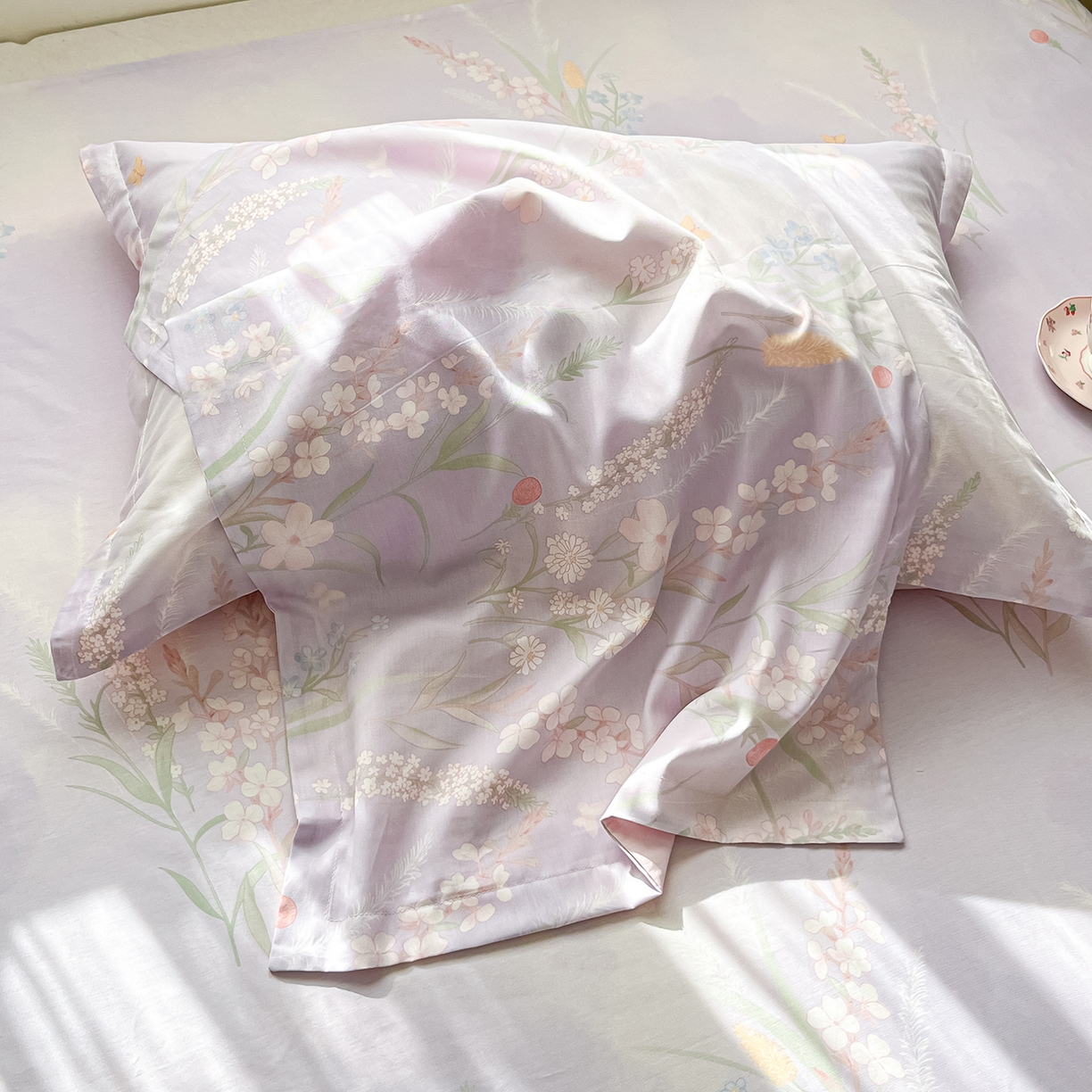 91家纺网 家纺一手货源 找家纺 花梦欣 2026新款全棉纯棉印花单品系列花卉款单被套被套单品单被套 普罗旺斯