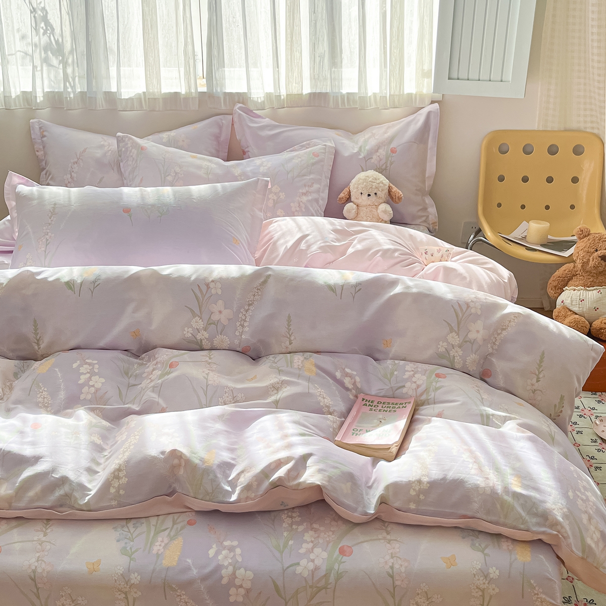 91家纺网 家纺一手货源 找家纺 花梦欣 2026新款全棉纯棉印花单品系列花卉款单被套被套单品单被套 普罗旺斯