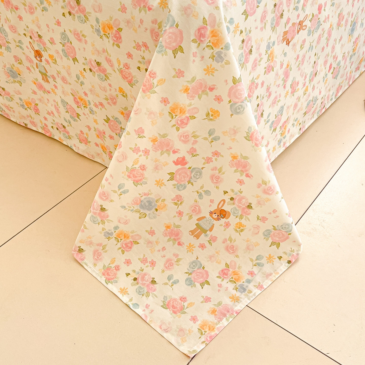 91家纺网 家纺一手货源 找家纺 莱通家纺 2026春夏新款全棉12868印花四件套单品系列-单床单 梦露乐园