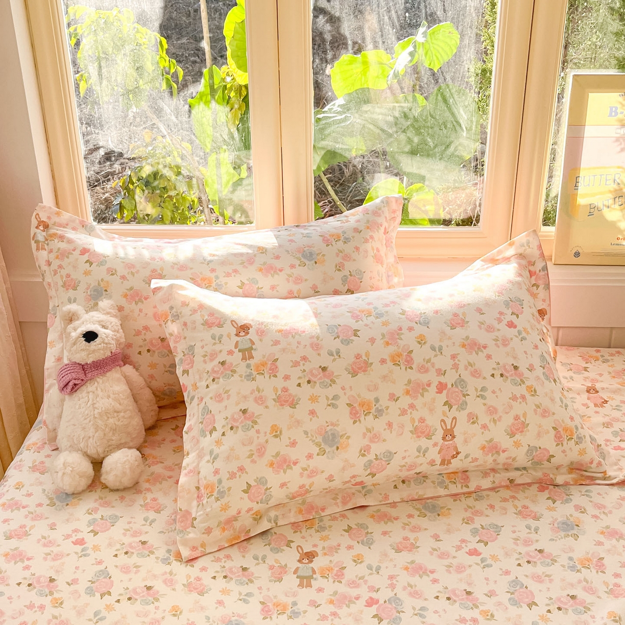 91家纺网 家纺一手货源 找家纺 莱通家纺 2026春夏新款全棉12868印花四件套单品系列-单床单 梦露乐园