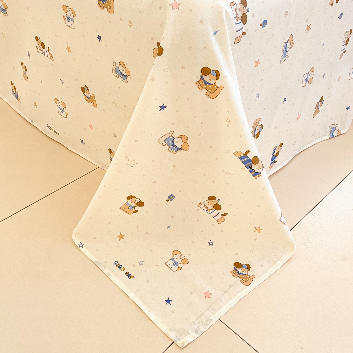 91家纺网 家纺一手货源 找家纺 莱通家纺 2026春夏新款全棉12868印花四件套单品系列-单床单 魔法小柴