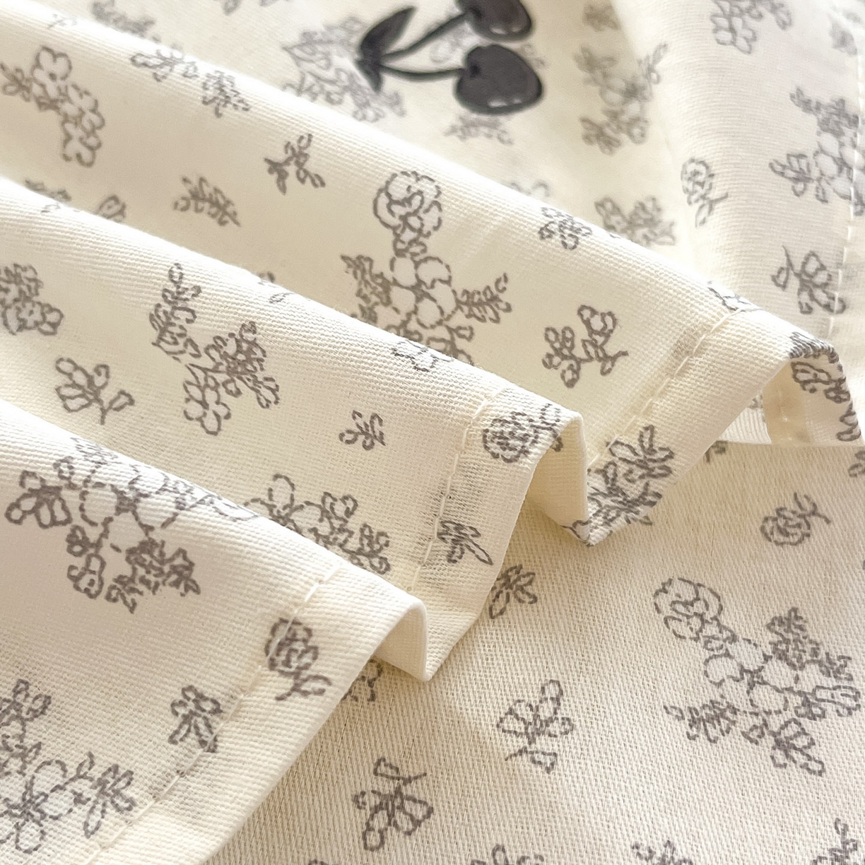 91家纺网 家纺一手货源 找家纺 莱通家纺 2026春夏新款全棉12868印花四件套单品系列-单床单 墨兰樱桃