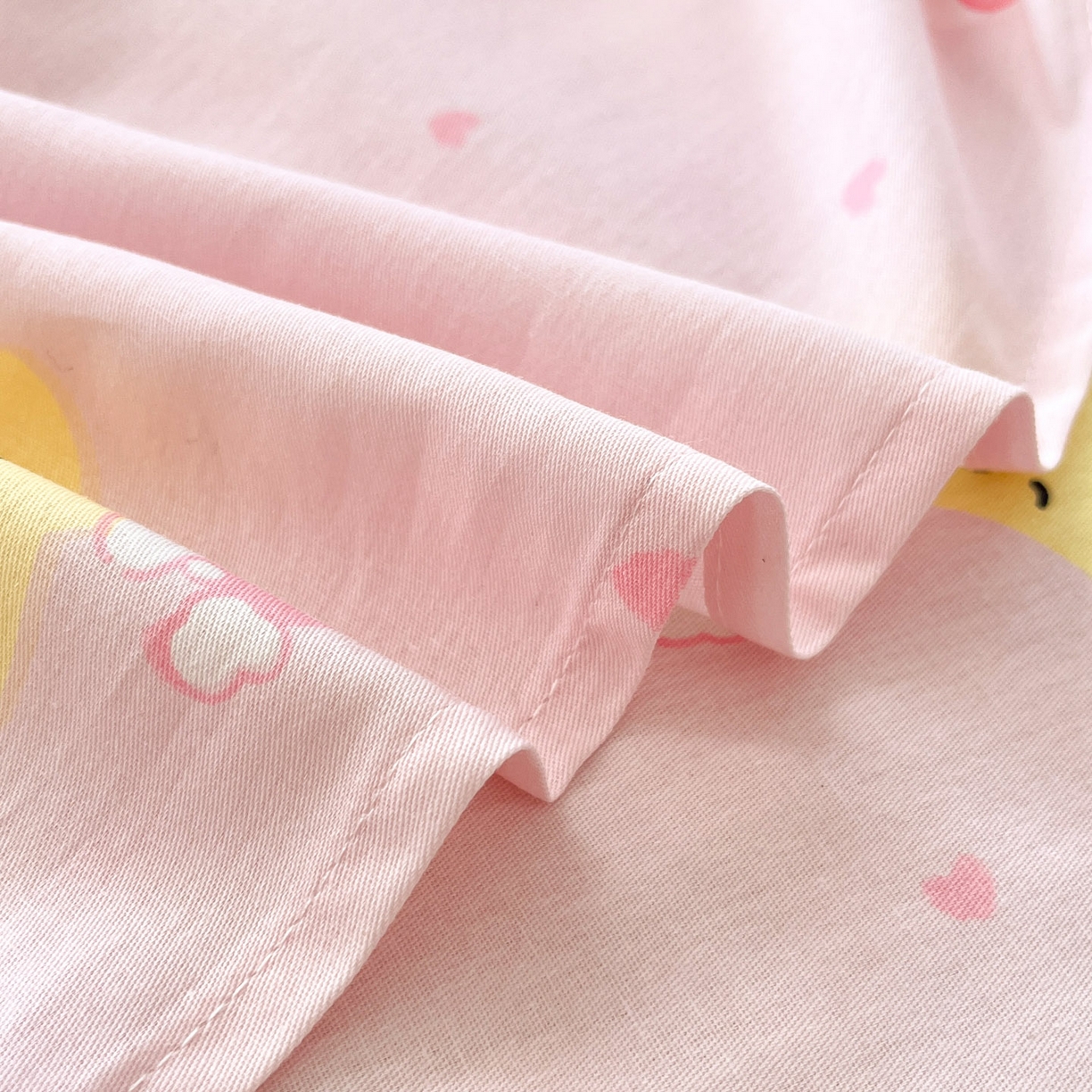 91家纺网 家纺一手货源 找家纺 莱通家纺 2026春夏新款全棉12868印花四件套单品系列-单床单 奶油凯蒂