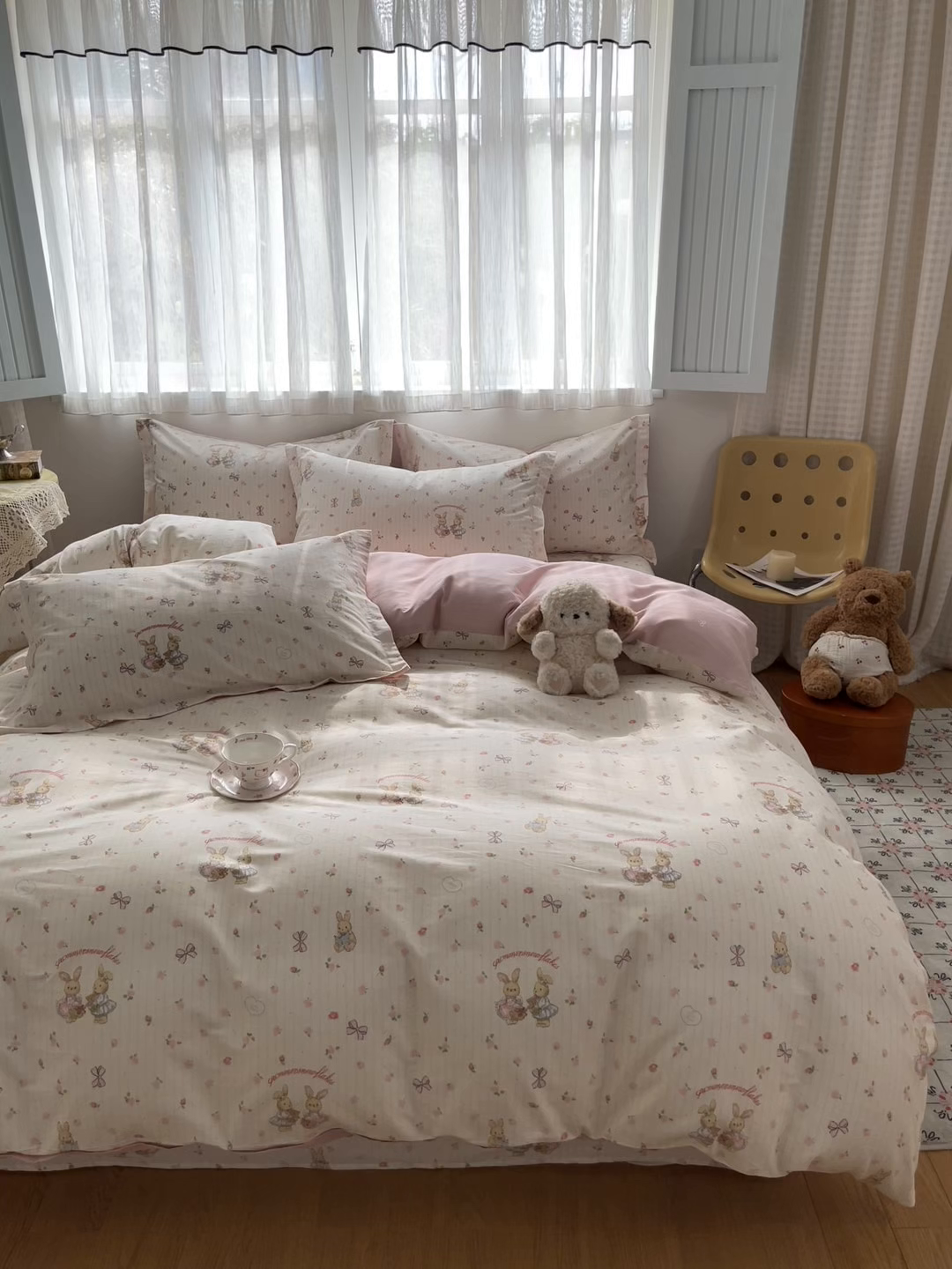 91家纺网 家纺一手货源 找家纺 花梦欣 2026新款全棉纯棉印花单品系列花卉款单被套被套单品单被套 甜蜜纪念日