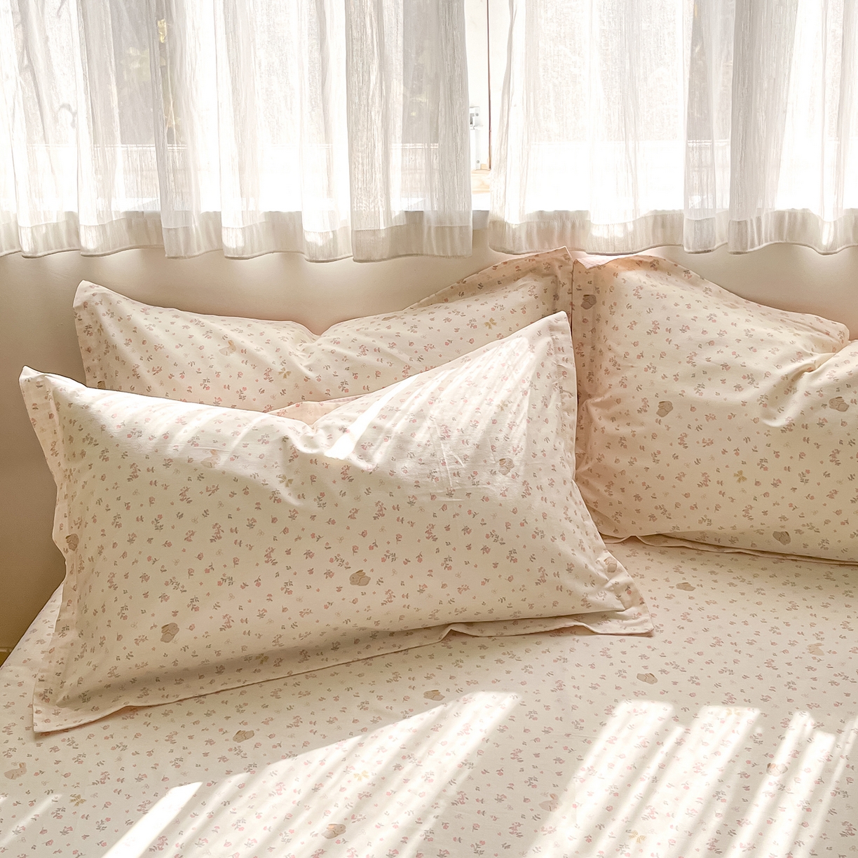 91家纺网 家纺一手货源 找家纺 花梦欣 2026新款全棉纯棉印花单品系列花卉款单被套被套单品单被套 微花耳耳粉