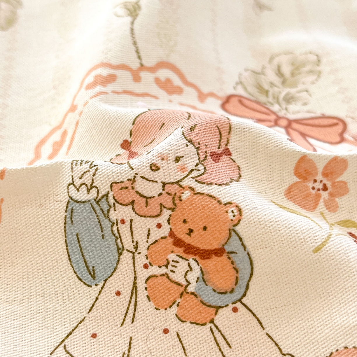 91家纺网 家纺一手货源 找家纺 莱通家纺 2026春夏新款全棉12868印花四件套单品系列-单床单 蔷薇姑娘