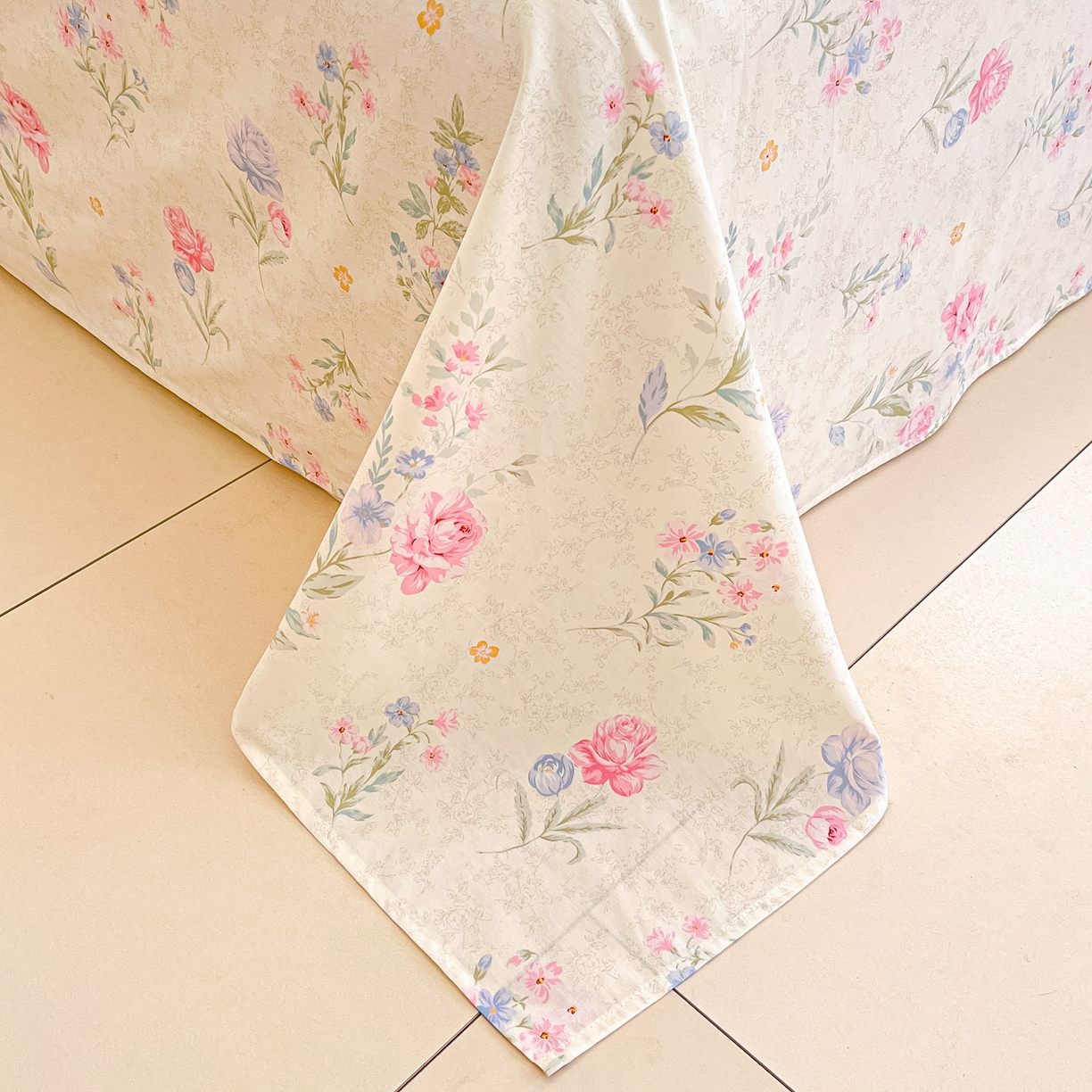 91家纺网 家纺一手货源 找家纺 莱通家纺 2026春夏新款全棉12868印花四件套单品系列-单床单 芜晴花