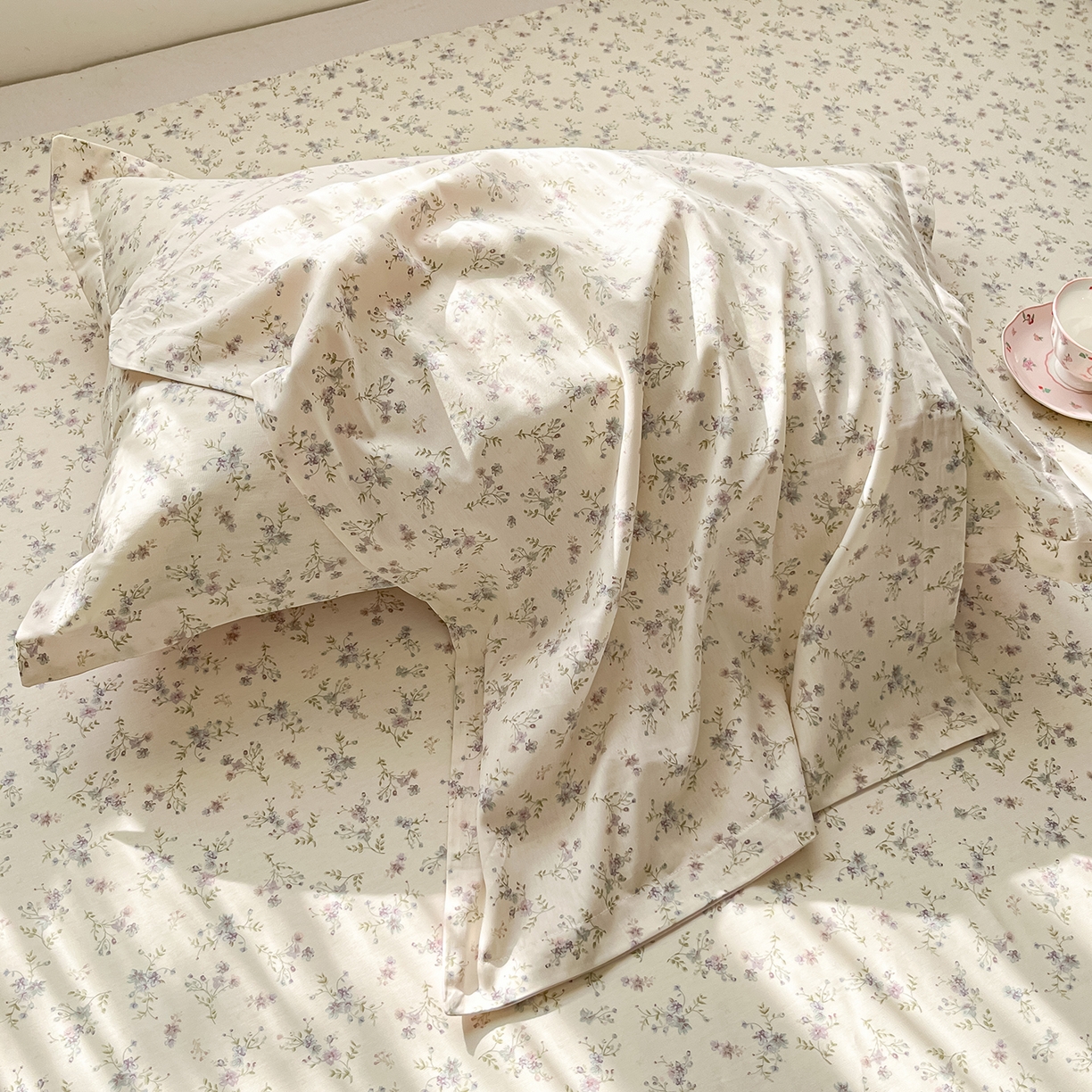 91家纺网 家纺一手货源 找家纺 花梦欣 2026新款全棉纯棉印花单品系列花卉款单被套被套单品单被套 星辰蔷薇