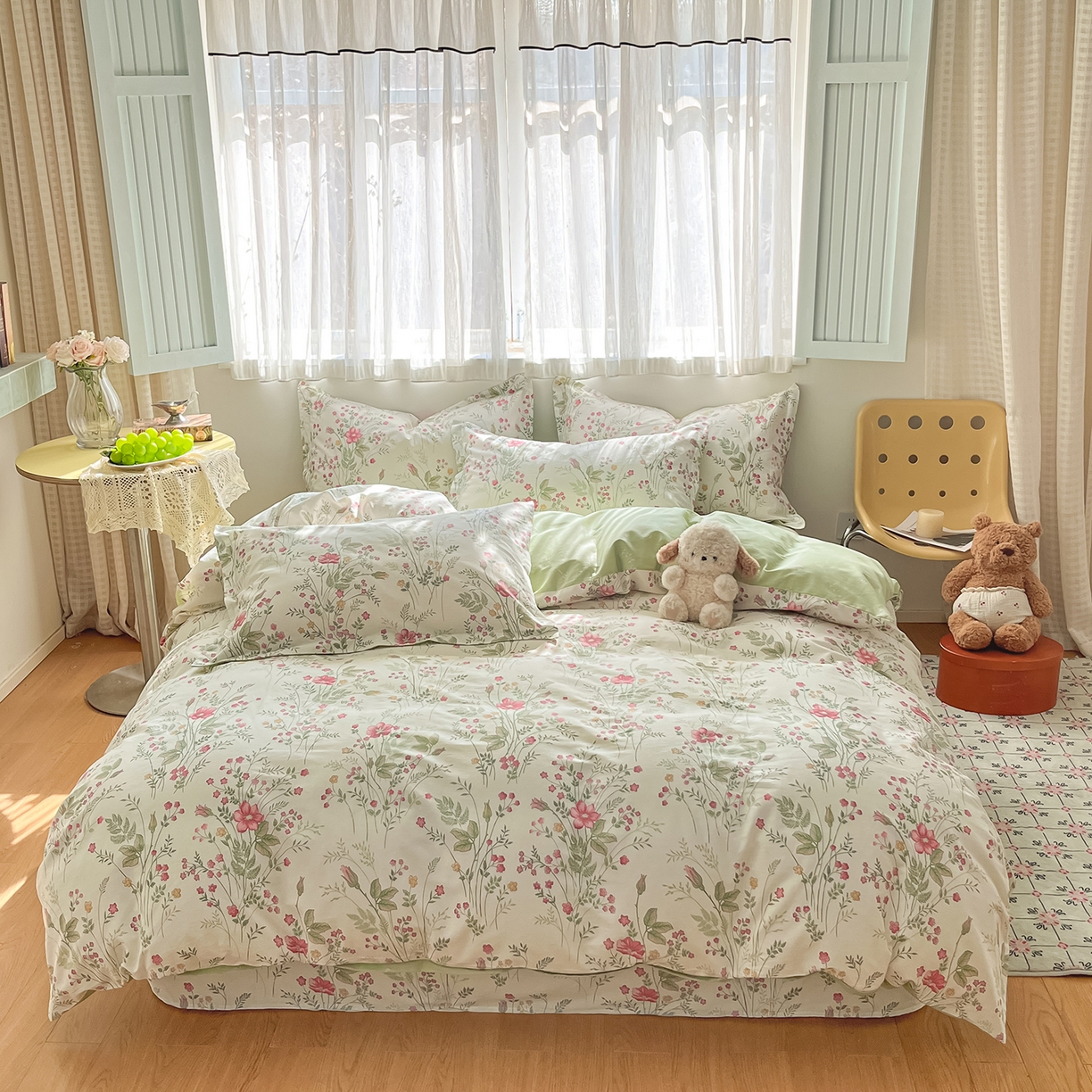 花梦欣 2026新款全棉纯棉印花单品系列花卉款单被套被套单品单被套 玉笛花间