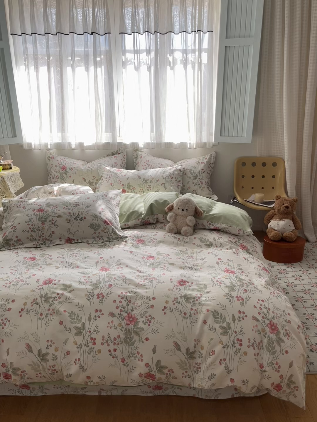 91家纺网 家纺一手货源 找家纺 花梦欣 2026新款全棉纯棉印花单品系列花卉款单被套被套单品单被套 玉笛花间