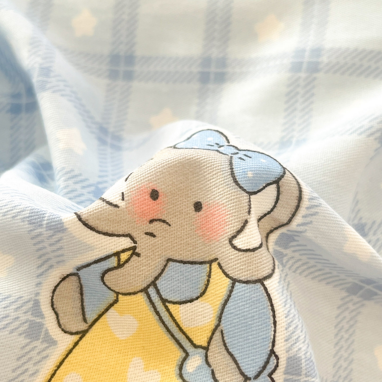 91家纺网 家纺一手货源 找家纺 莱通家纺 2026春夏新款全棉12868印花四件套单品系列-单床单 云朵象宝