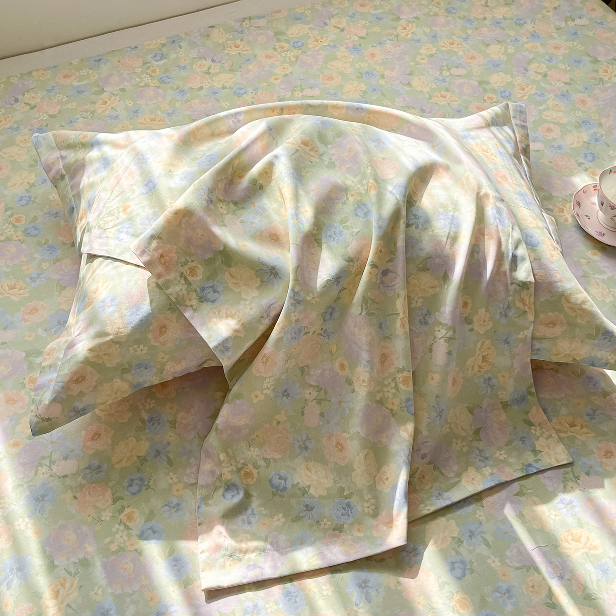 91家纺网 家纺一手货源 找家纺 花梦欣 2026新款全棉纯棉印花单品系列花卉款单被套被套单品单被套 栀子花语