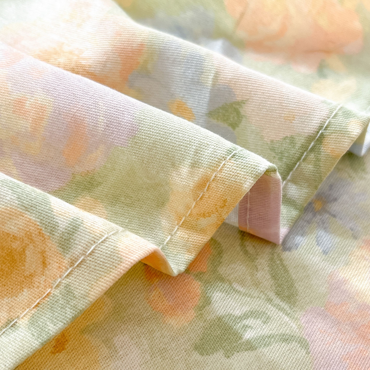 91家纺网 家纺一手货源 找家纺 莱通家纺 2026春夏新款全棉12868印花四件套单品系列-单床单 栀子花语