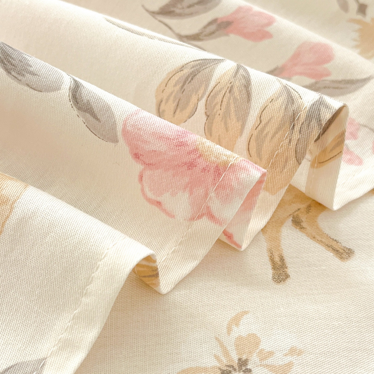 91家纺网 家纺一手货源 找家纺 莱通家纺 2026春夏新款全棉12868印花四件套单品系列-单床单 自然手记