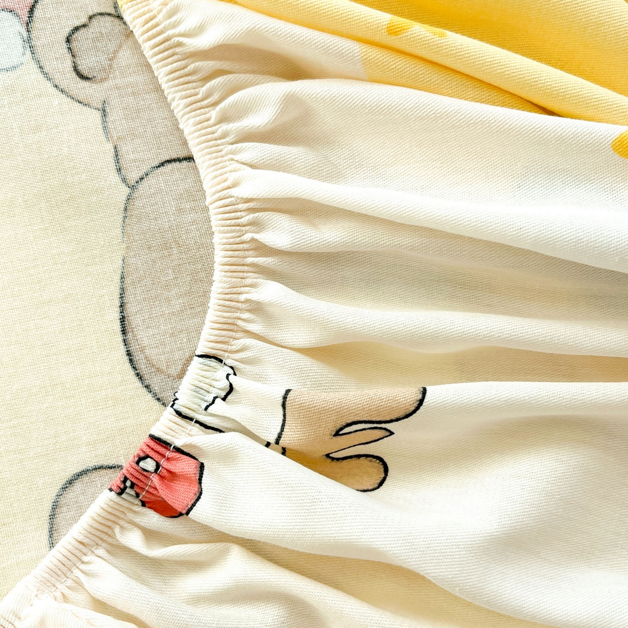 91家纺网 家纺一手货源 找家纺 （总）莱通家纺 2026春夏新款全棉12868印花四件套单品系列-单床笠