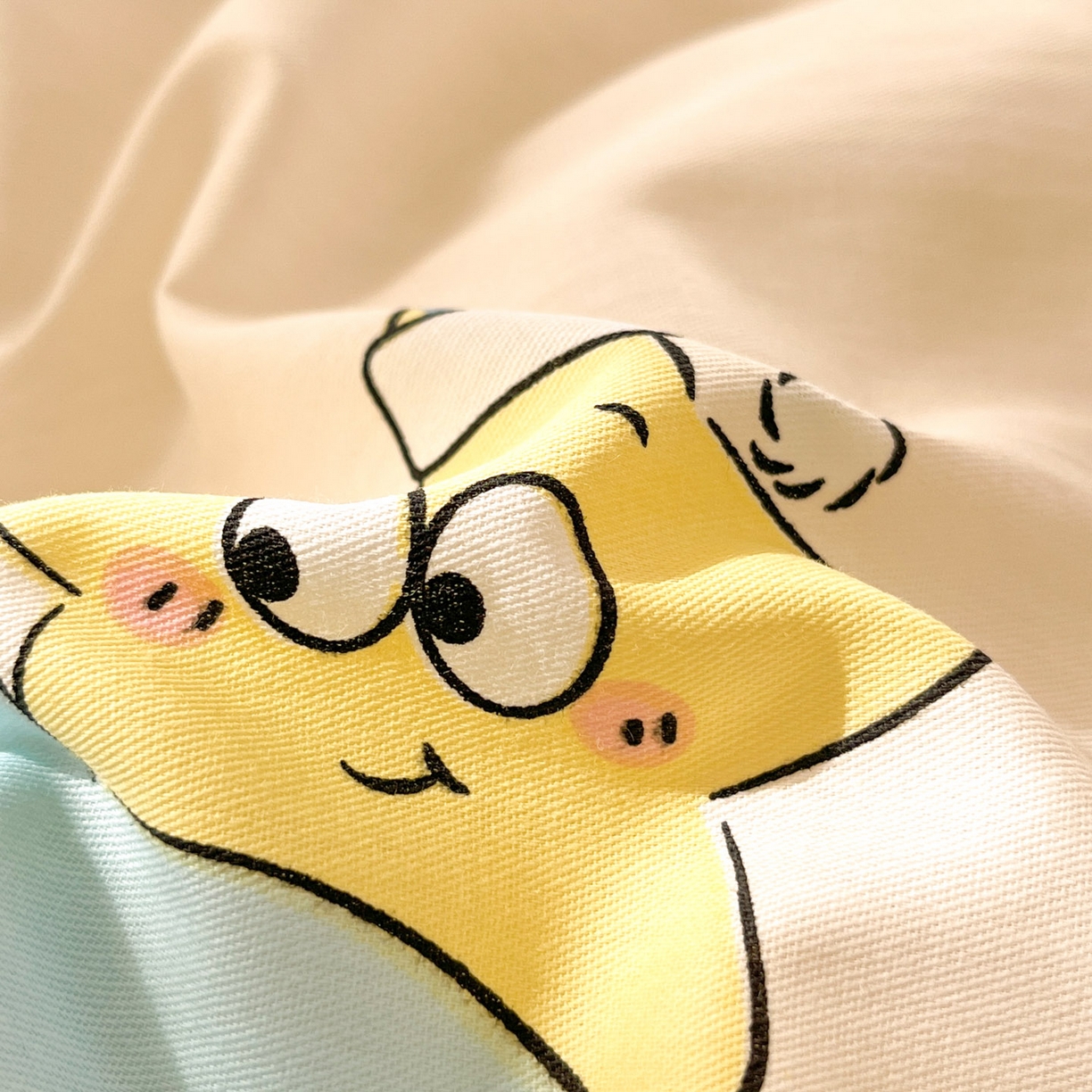 91家纺网 家纺一手货源 找家纺 （总）莱通家纺 2026春夏新款全棉12868印花四件套单品系列-单床笠