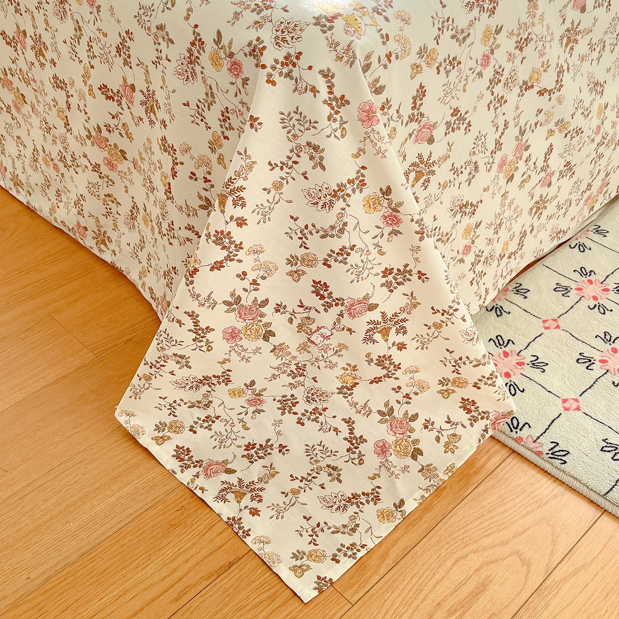 91家纺网 家纺一手货源 找家纺 （总）花梦欣 2026新款全棉纯棉印花花卉款四件套