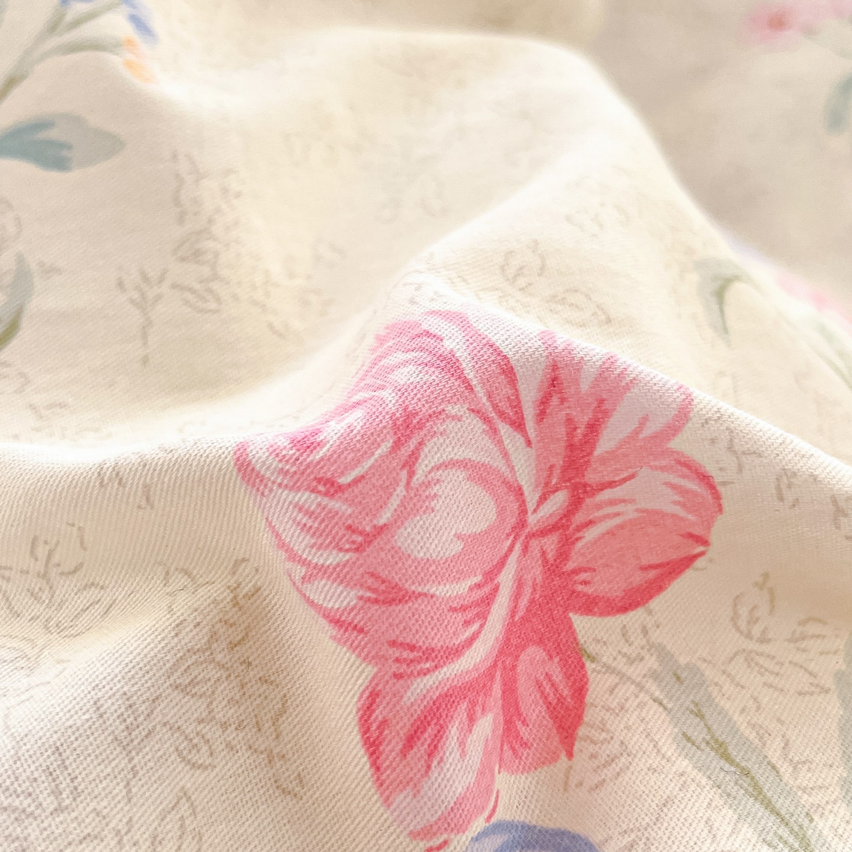 91家纺网 家纺一手货源 找家纺 莱通家纺 2026春夏新款全棉12868印花四件套单品系列-单床笠 芜晴花