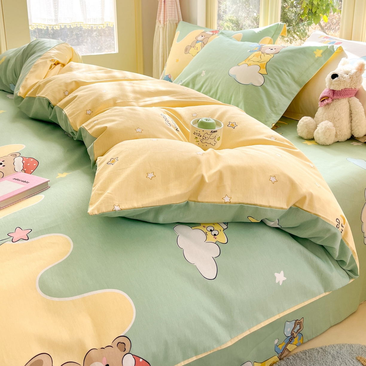 91家纺网 家纺一手货源 找家纺 （总）莱通家纺 2026春夏新款全棉12868印花四件套单品系列-单被套