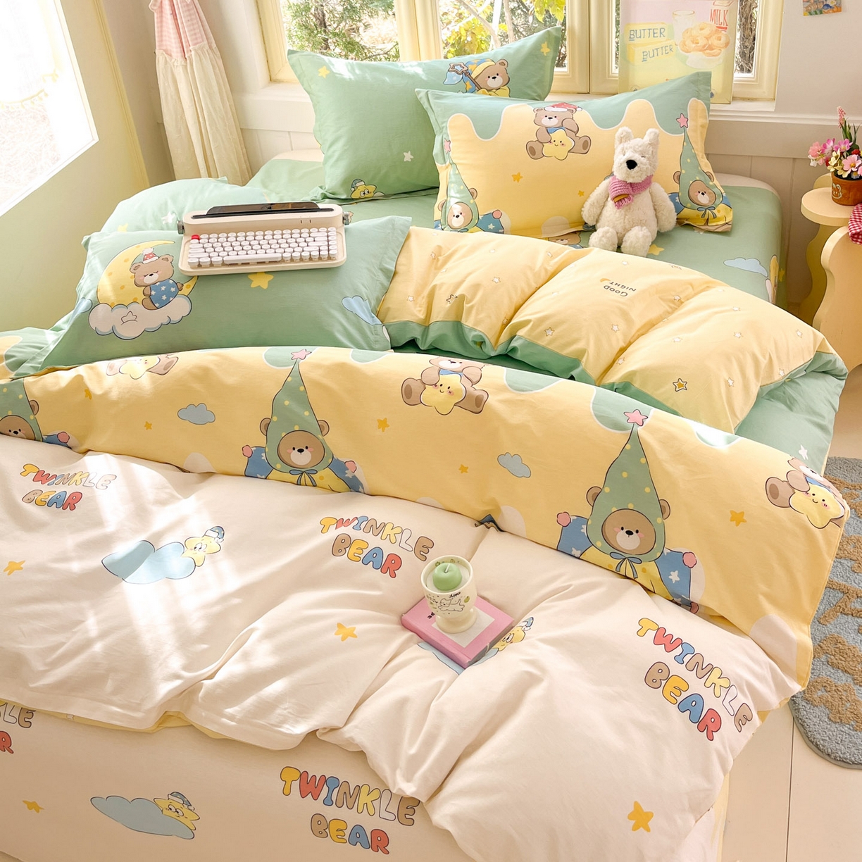 91家纺网 家纺一手货源 找家纺 （总）莱通家纺 2026春夏新款全棉12868印花四件套单品系列-单被套