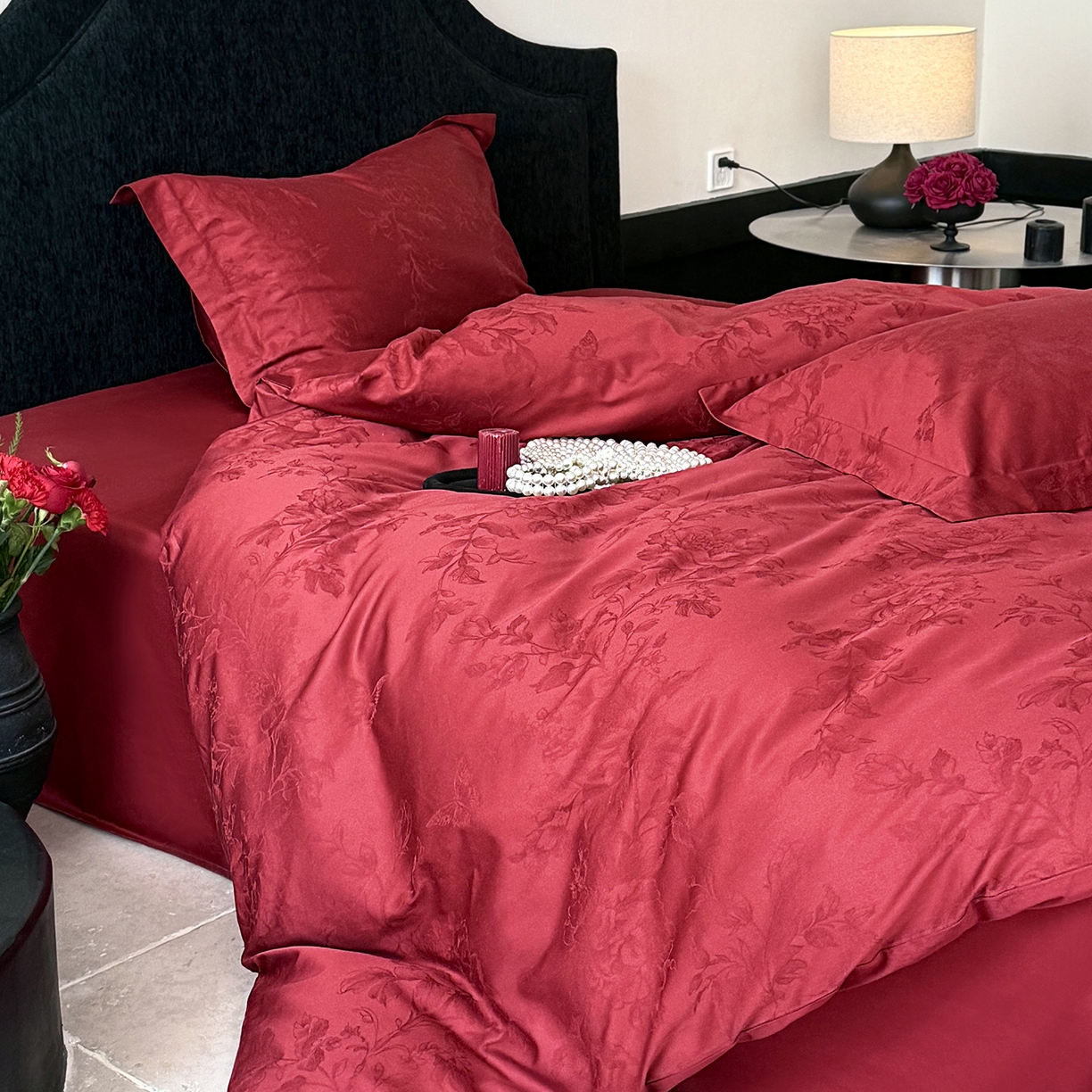 91家纺网 家纺一手货源 找家纺 （总）鹿班家居 2026春季新品100S长绒棉精美提花系列四件套-禧遇四季（标准会员-20元）