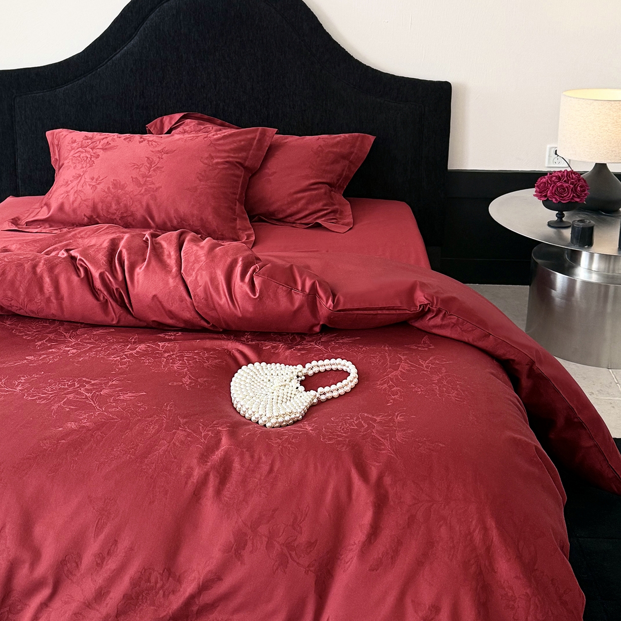 91家纺网 家纺一手货源 找家纺 （总）鹿班家居 2026春季新品100S长绒棉精美提花系列四件套-禧遇四季（标准会员-20元）