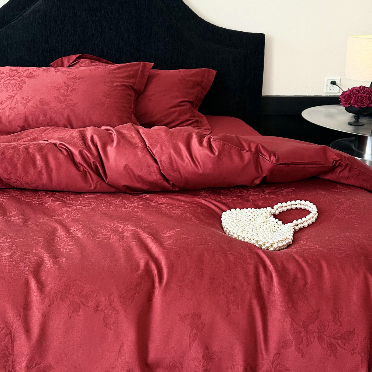 91家纺网 家纺一手货源 找家纺 （总）鹿班家居 2026春季新品100S长绒棉精美提花系列四件套-禧遇四季（标准会员-20元）