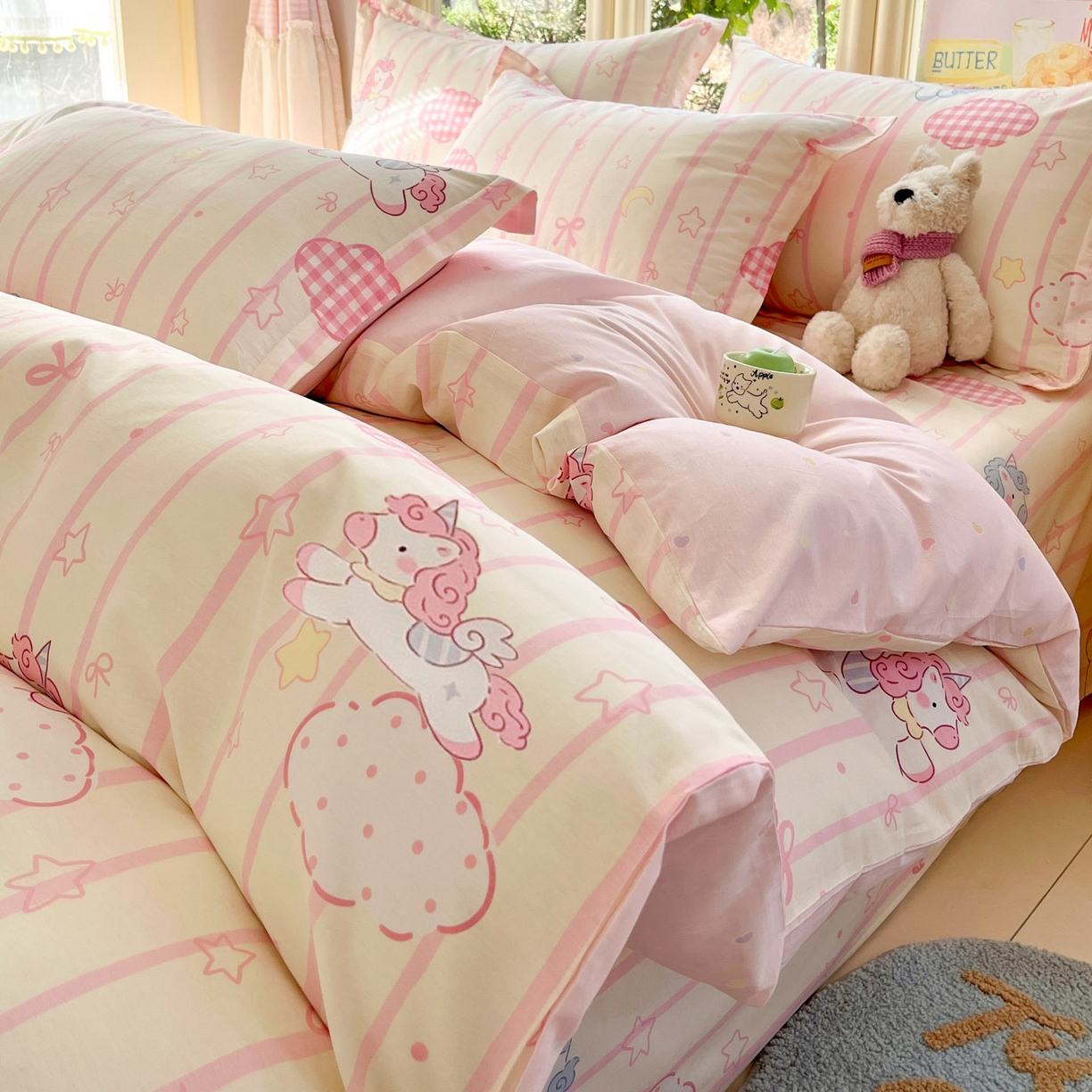 91家纺网 家纺一手货源 找家纺 （总）莱通家纺 2026春夏新款全棉12868印花四件套单品系列-单被套