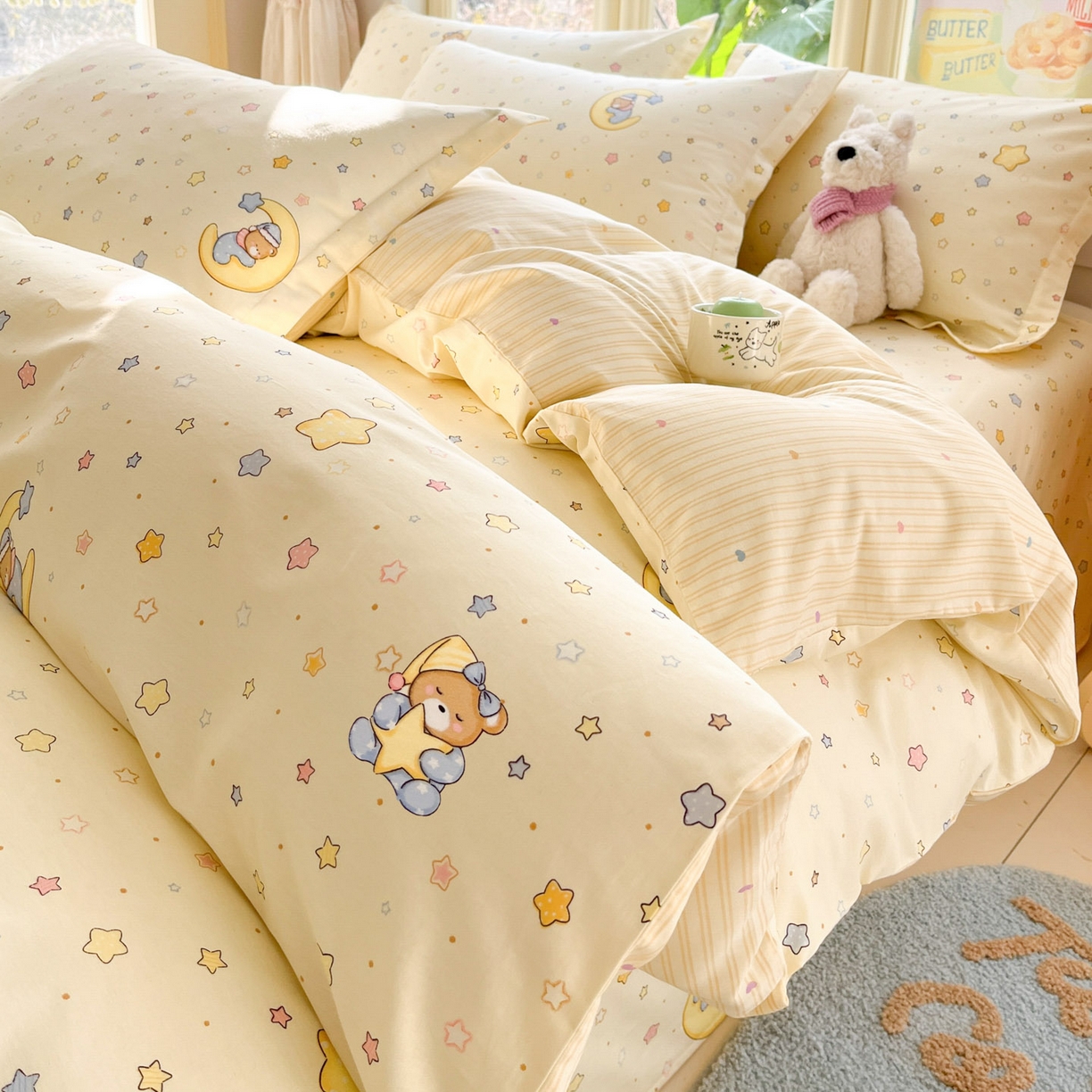 91家纺网 家纺一手货源 找家纺 （总）莱通家纺 2026春夏新款全棉12868印花四件套单品系列-单被套