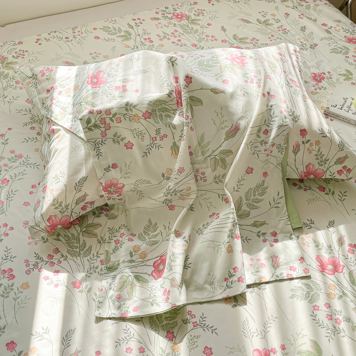 91家纺网 家纺一手货源 找家纺 花梦欣 2026新款全棉纯棉印花花卉款四件套 玉笛花间