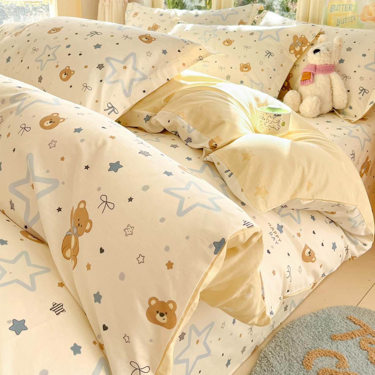 91家纺网 家纺一手货源 找家纺 （总）莱通家纺 2026春夏新款全棉12868印花四件套单品系列-单被套