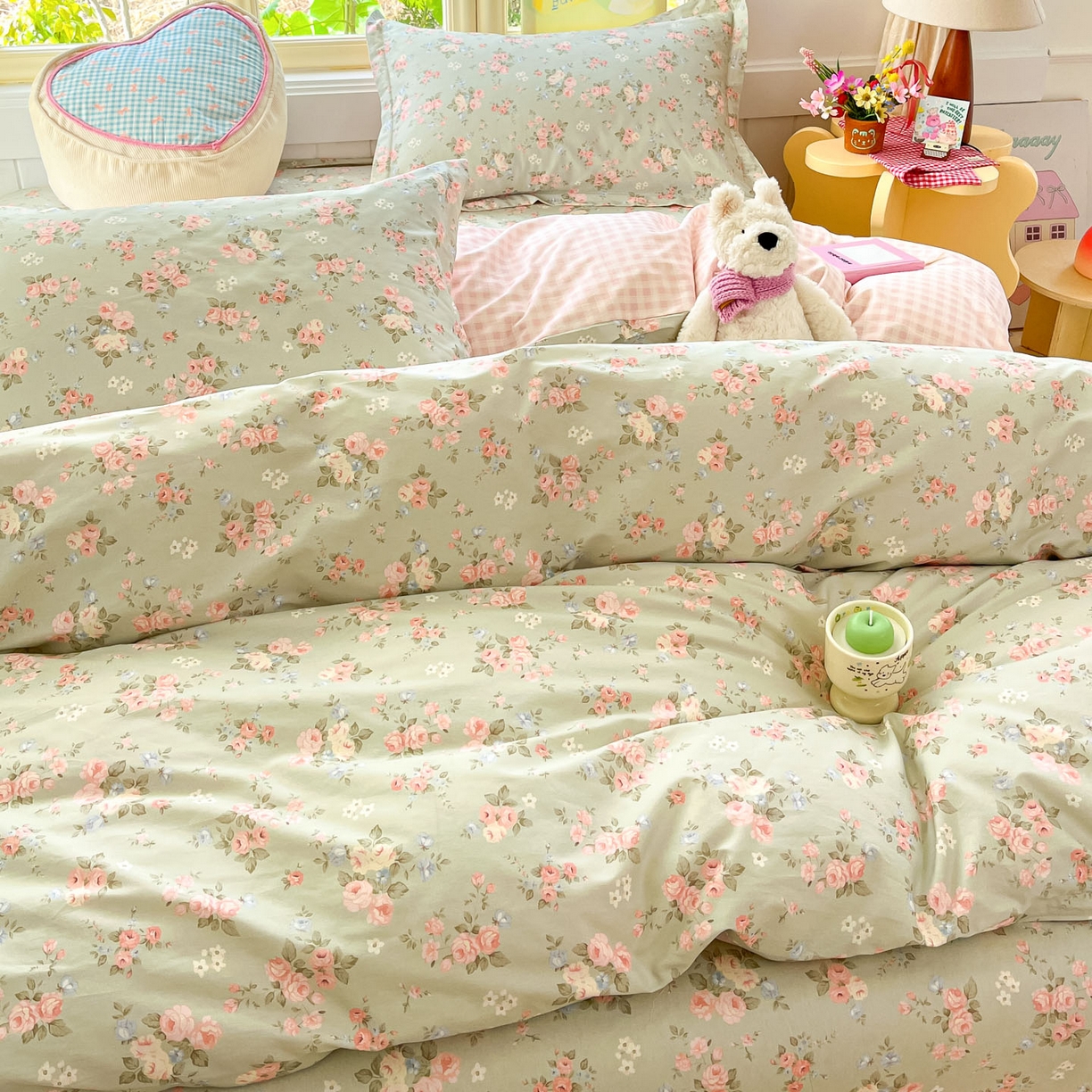 91家纺网 家纺一手货源 找家纺 莱通家纺 2026春夏新款全棉12868印花四件套单品系列-单被套 璃光浅梦