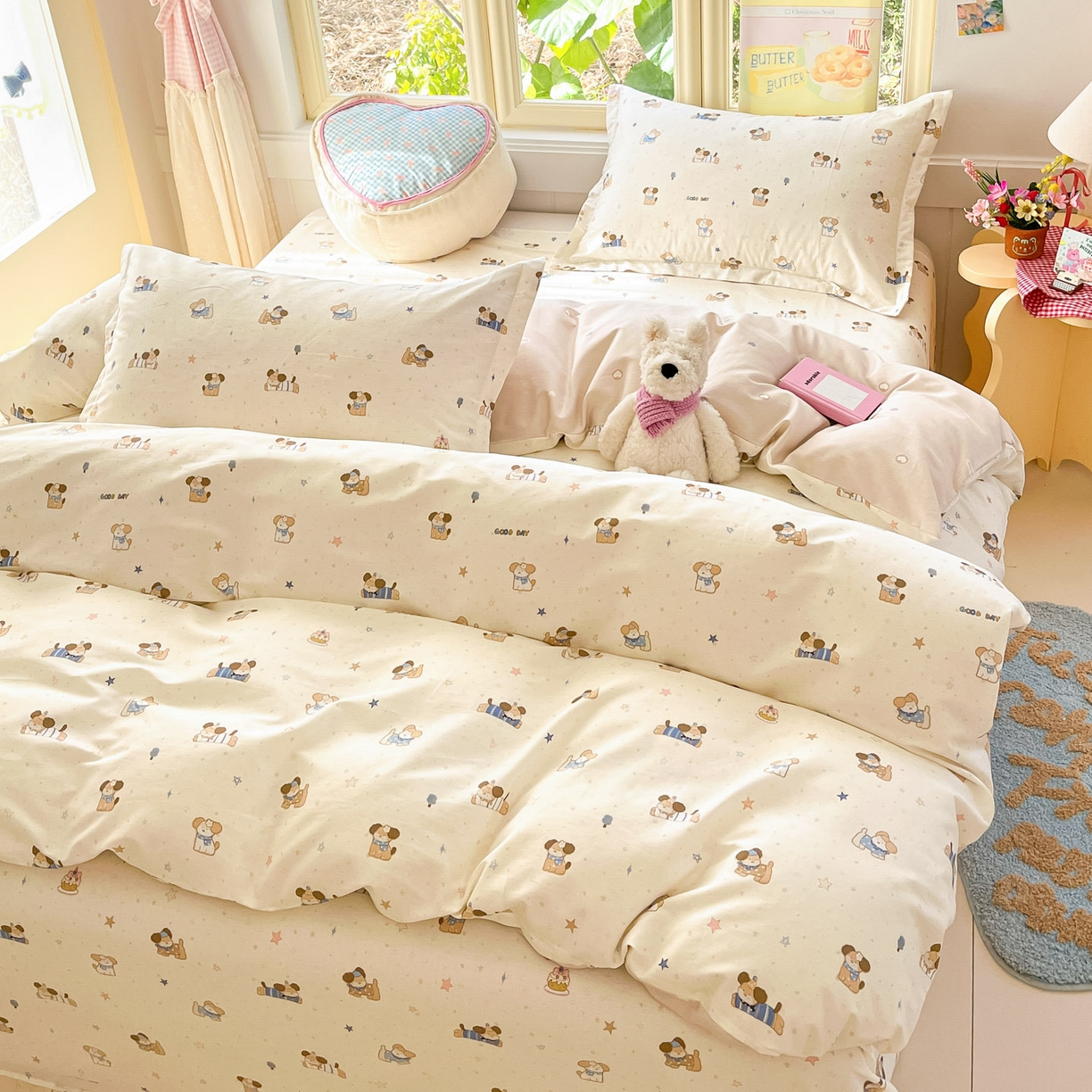 91家纺网 家纺一手货源 找家纺 莱通家纺 2026春夏新款全棉12868印花四件套单品系列-单被套 魔法小柴