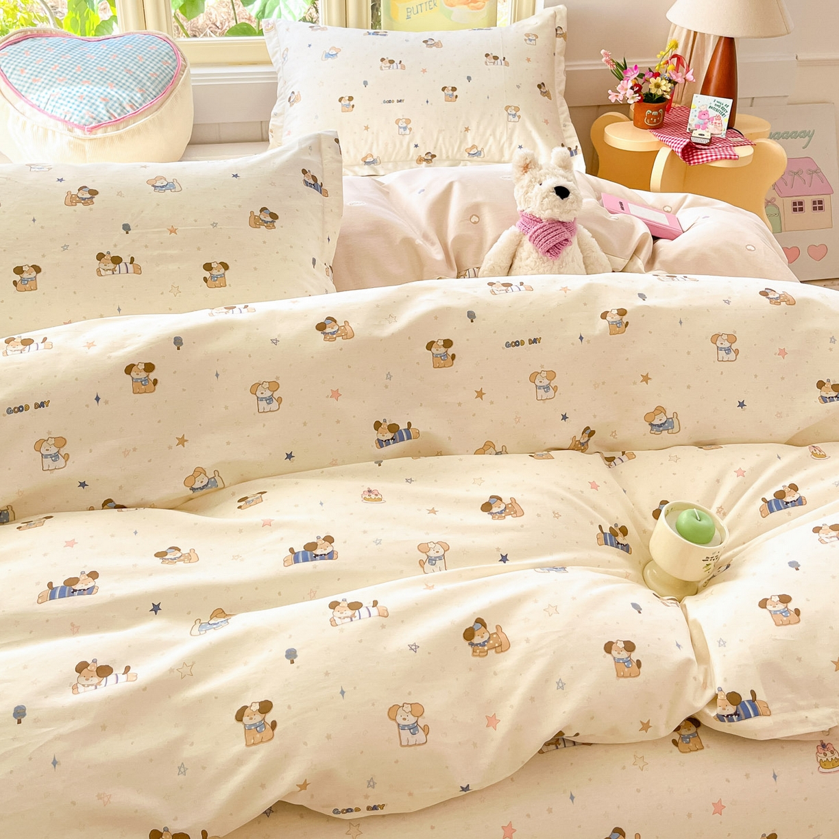 91家纺网 家纺一手货源 找家纺 莱通家纺 2026春夏新款全棉12868印花四件套单品系列-单被套 魔法小柴