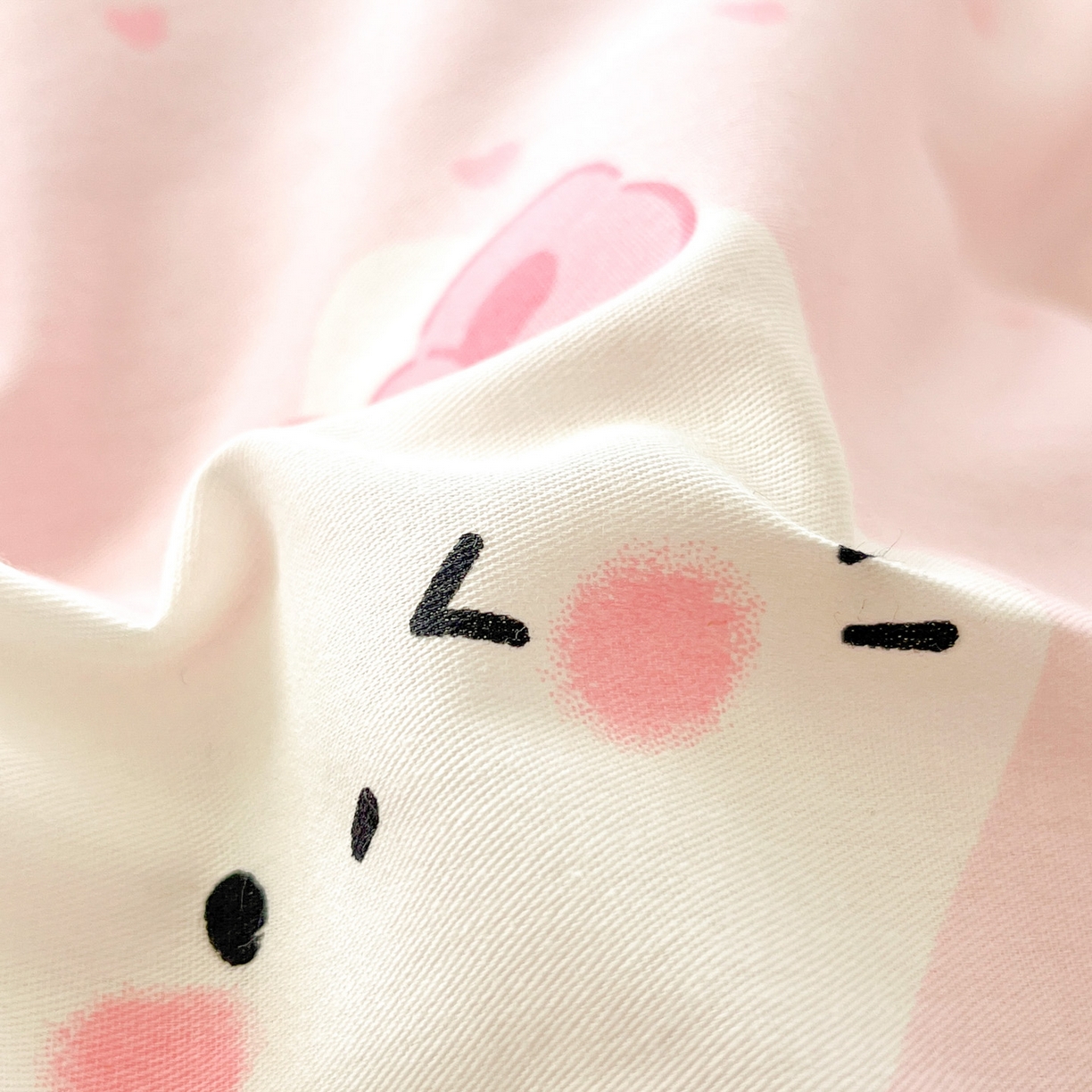 91家纺网 家纺一手货源 找家纺 莱通家纺 2026春夏新款全棉12868印花四件套单品系列-单被套 奶油凯蒂