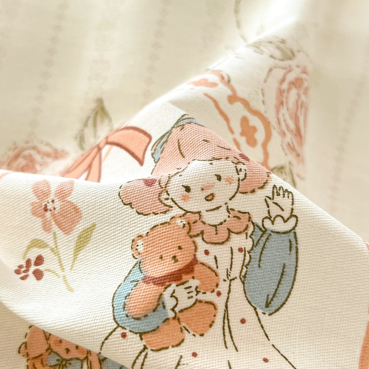 91家纺网 家纺一手货源 找家纺 莱通家纺 2026春夏新款全棉12868印花四件套单品系列-单被套 蔷薇姑娘