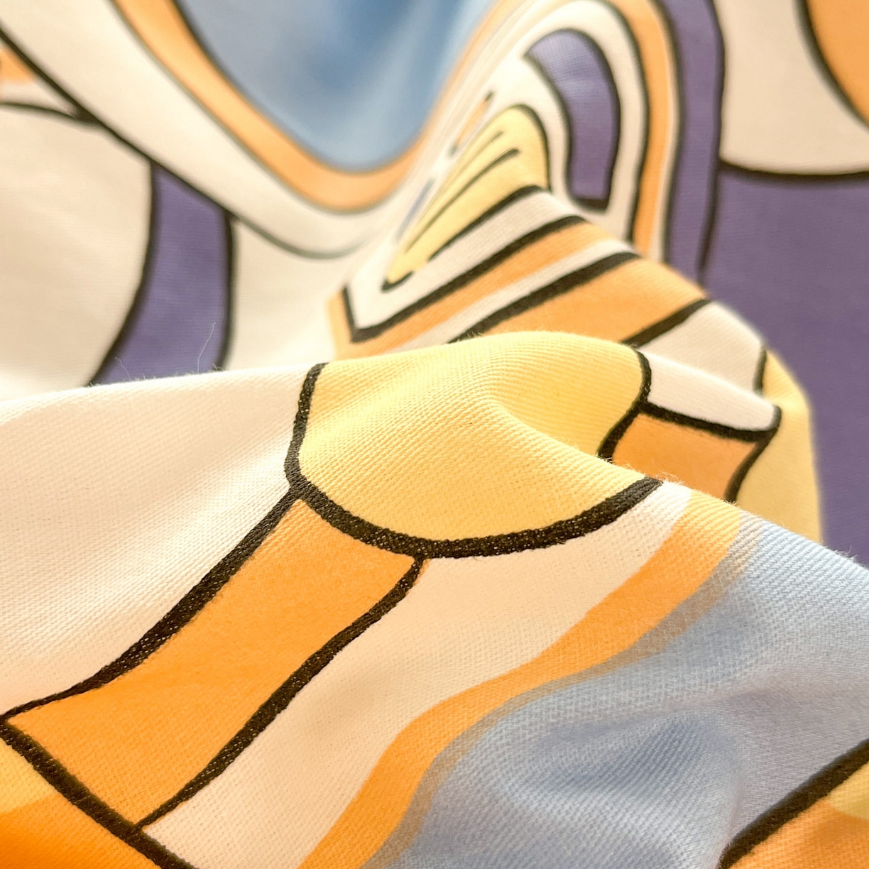 91家纺网 家纺一手货源 找家纺 莱通家纺 2026春夏新款全棉12868印花四件套单品系列-单被套 太空梦乐园