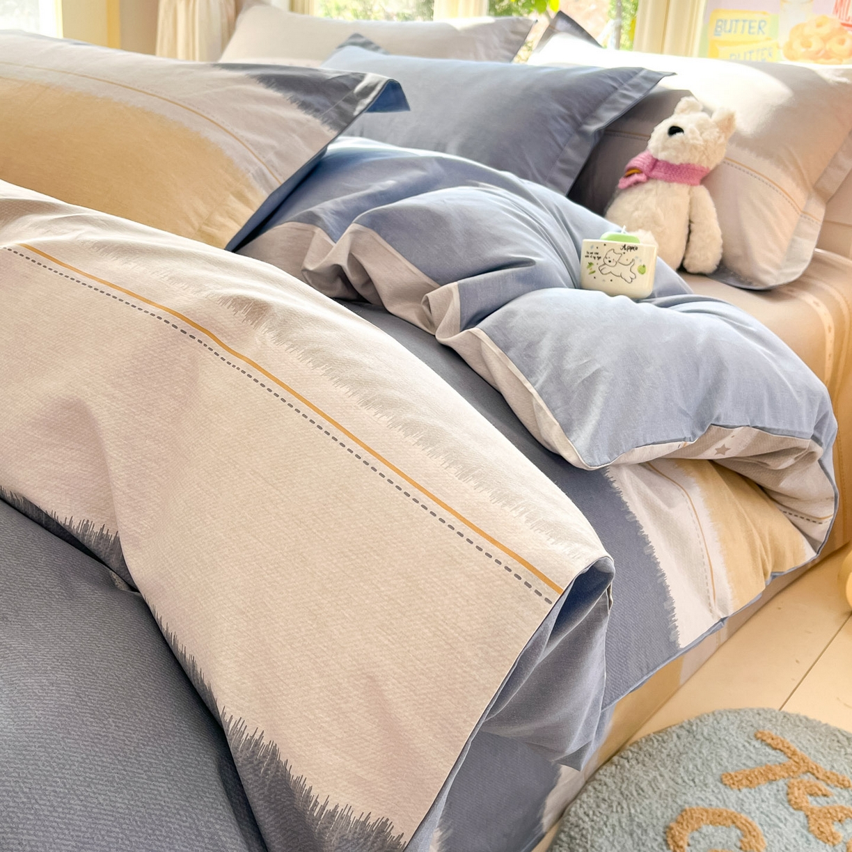 莱通家纺 2026春夏新款全棉12868印花四件套单品系列-单被套 星辰大海